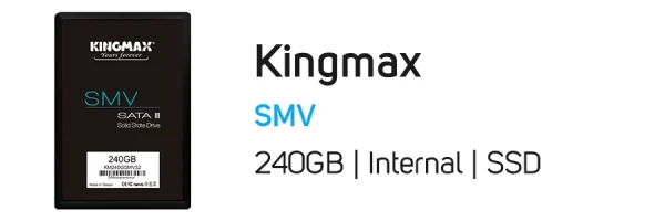 حافظه اس اس دی کینگ مکس SMV ظرفیت 240 گیگابایت ا Kingmax SMV 2.5 inch SATA III SSD Drive - 240GB - Image 2