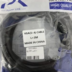 کابل VGA پاورلینک 3+4 (3 متری)