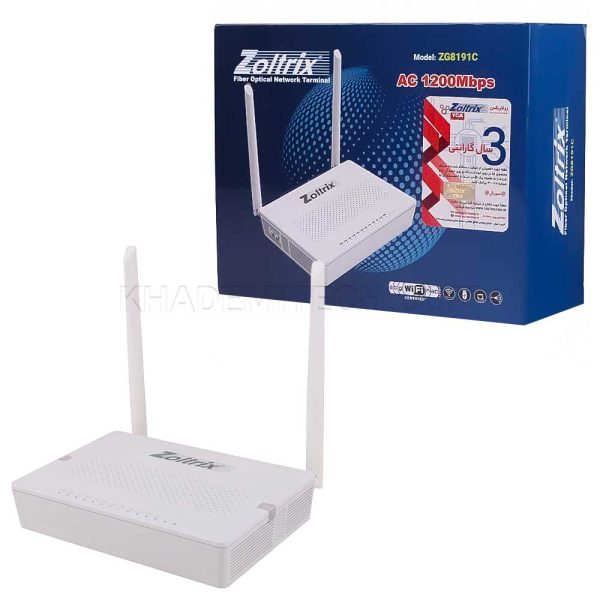 مودم فیبر نوری زولتریکس مدل ZG8191C دوباند - Image 2